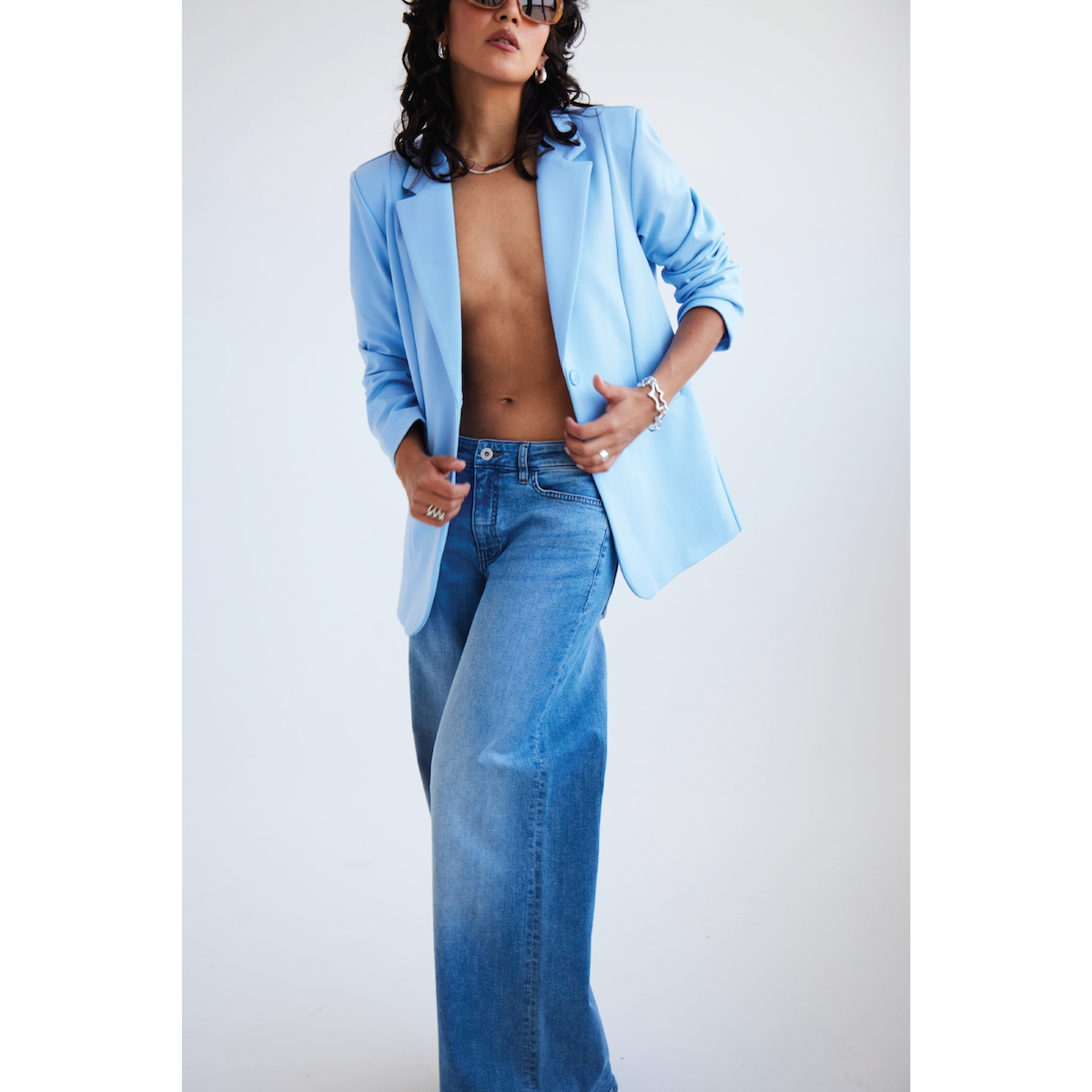 ICHI Copenhagen Della Robbia Blue Blazer - Public Mercantile