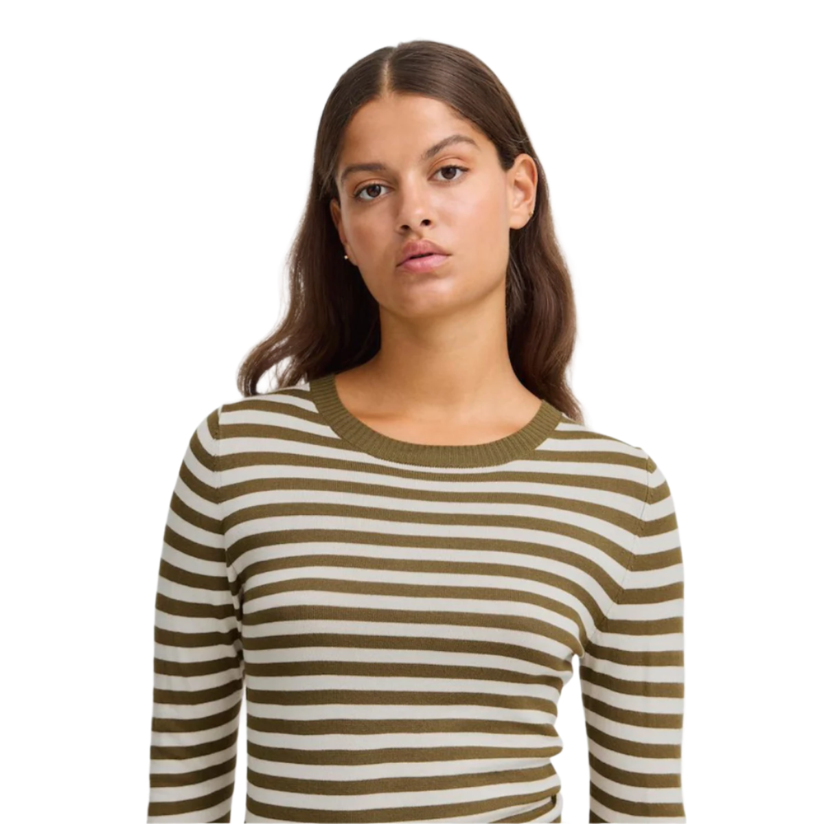 ICHI Copenhagen Diane Top — Almond Milk/Lizard Stripe - Public Mercantile
