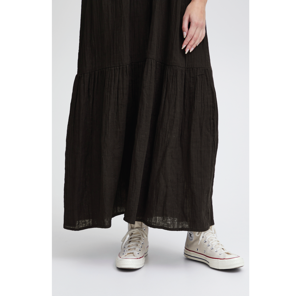 ICHI Copenhagen Ifoxa Maxi Dress — Black - Public Mercantile