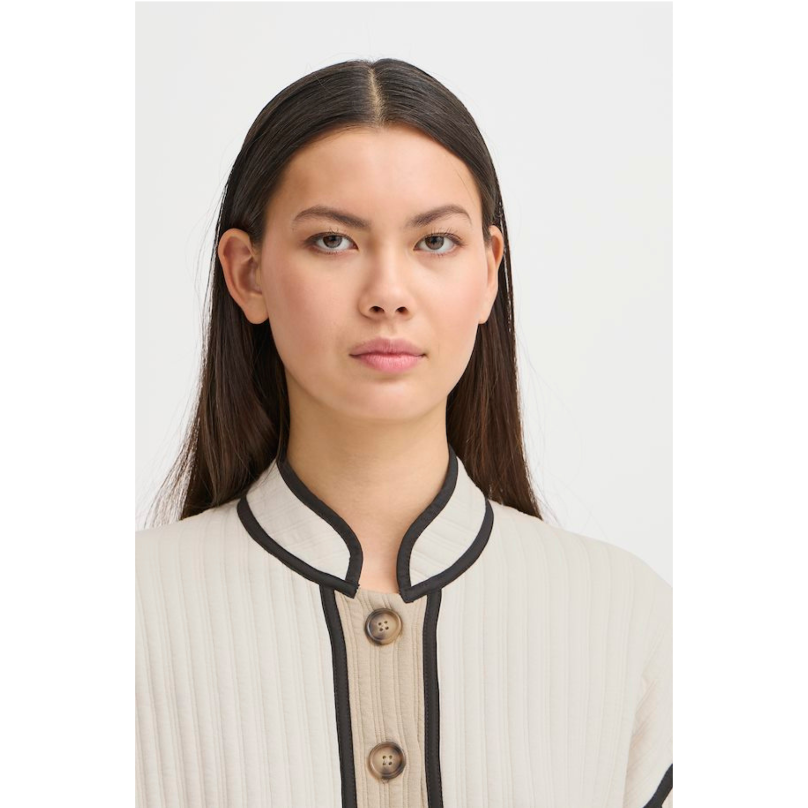 ICHI Copenhagen Kate Quilted Jacket - Almond Milk - Public Mercantile
