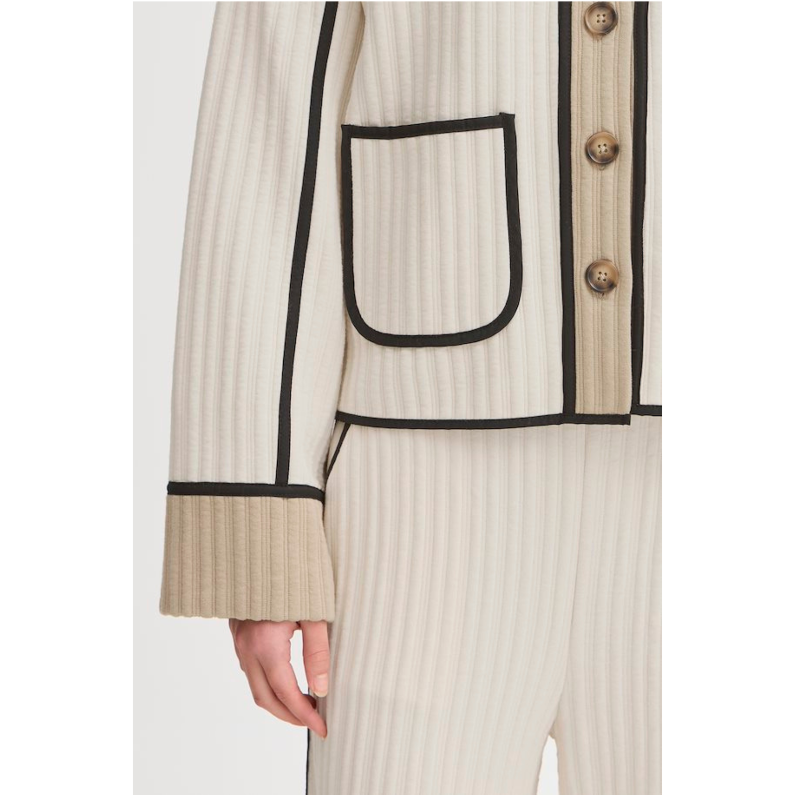 ICHI Copenhagen Kate Quilted Jacket - Almond Milk - Public Mercantile
