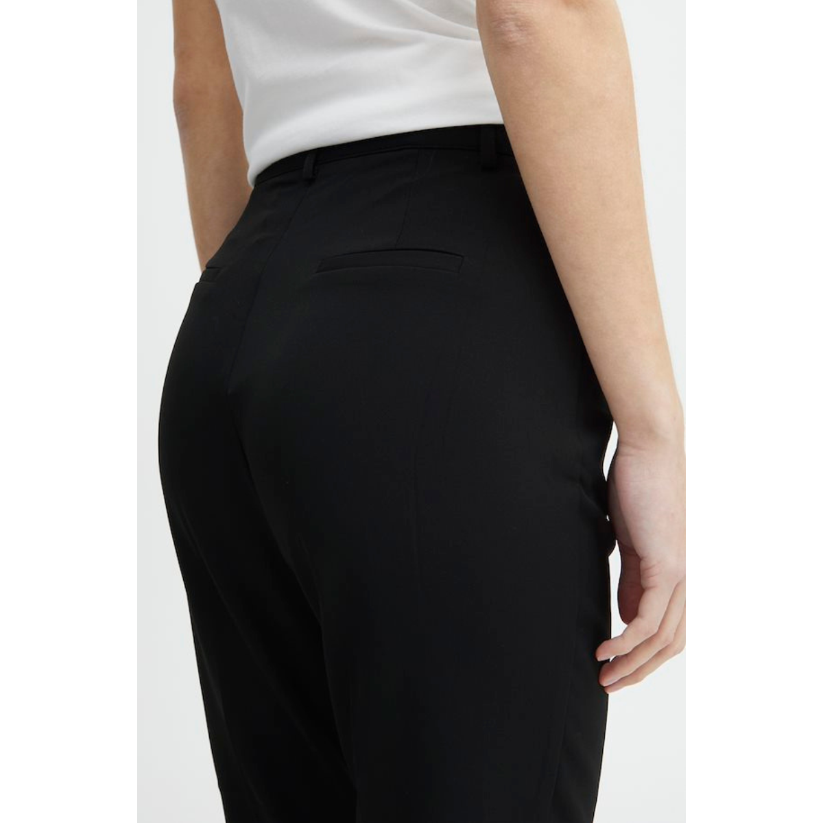 ICHI Copenhagen Lexi Slim Trousers — Black - Public Mercantile