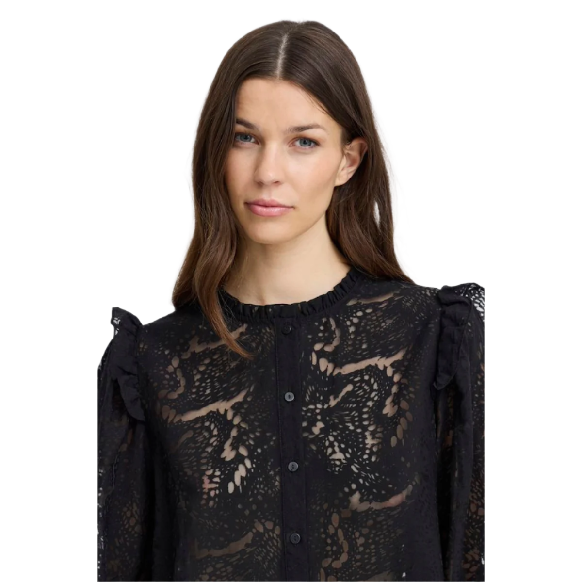 ICHI Copenhagen Yarrow Shirt — Black - Public Mercantile
