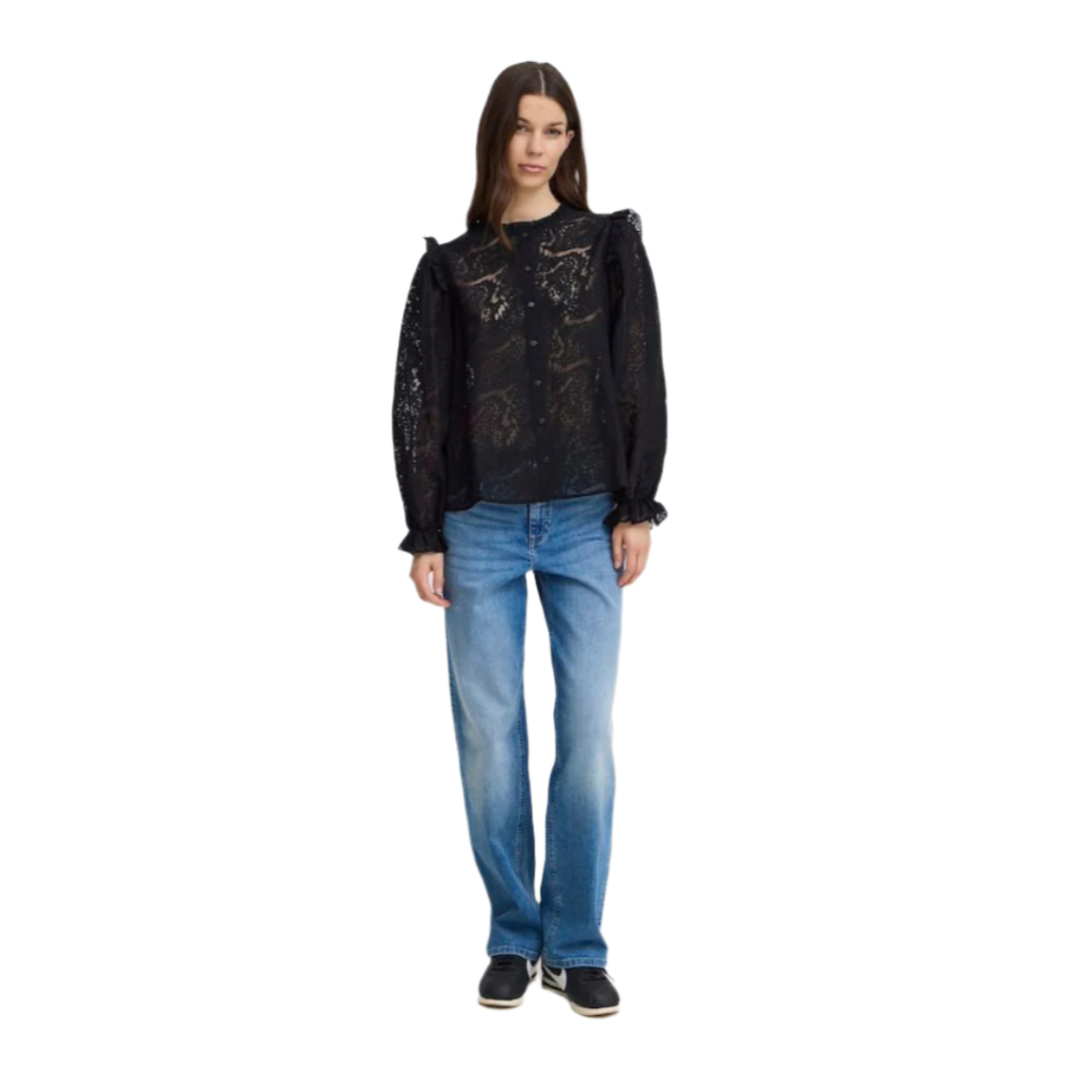 ICHI Copenhagen Yarrow Shirt — Black - Public Mercantile