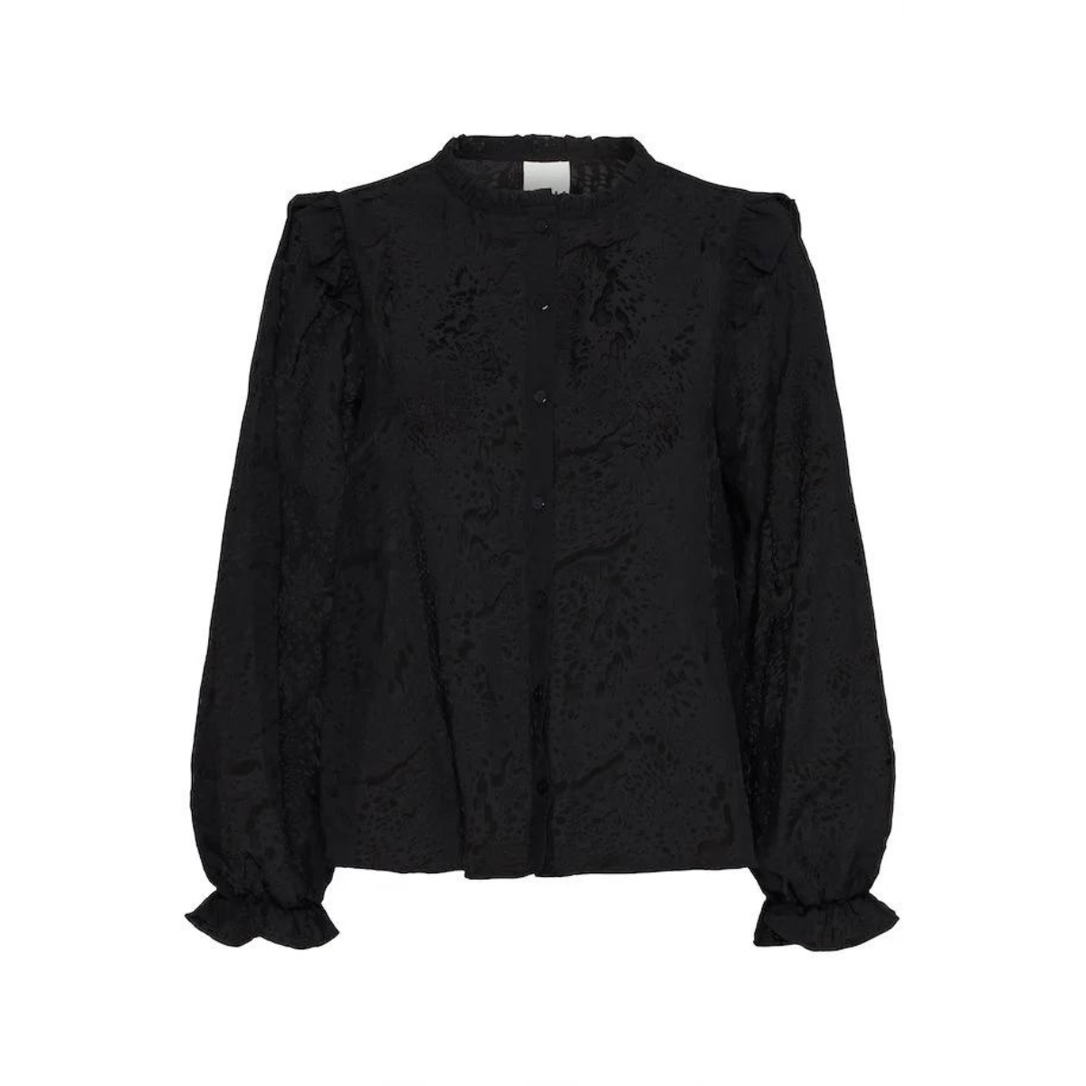 ICHI Copenhagen Yarrow Shirt — Black - Public Mercantile