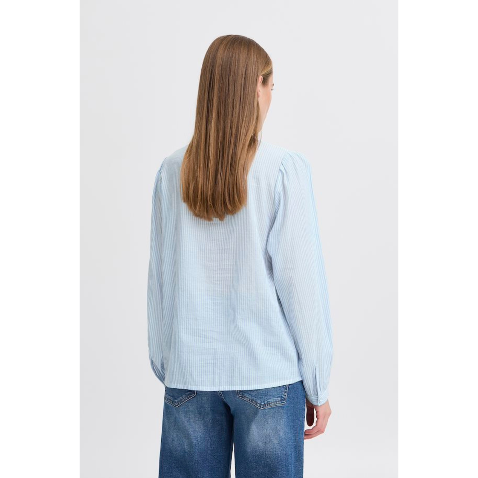 ICHI Romancy Shirt — Zen Blue - Public Mercantile