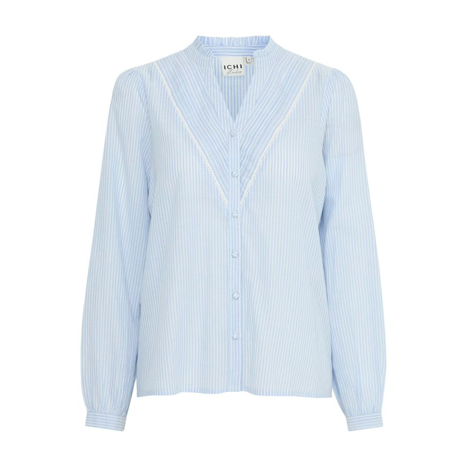 ICHI Romancy Shirt — Zen Blue - Public Mercantile