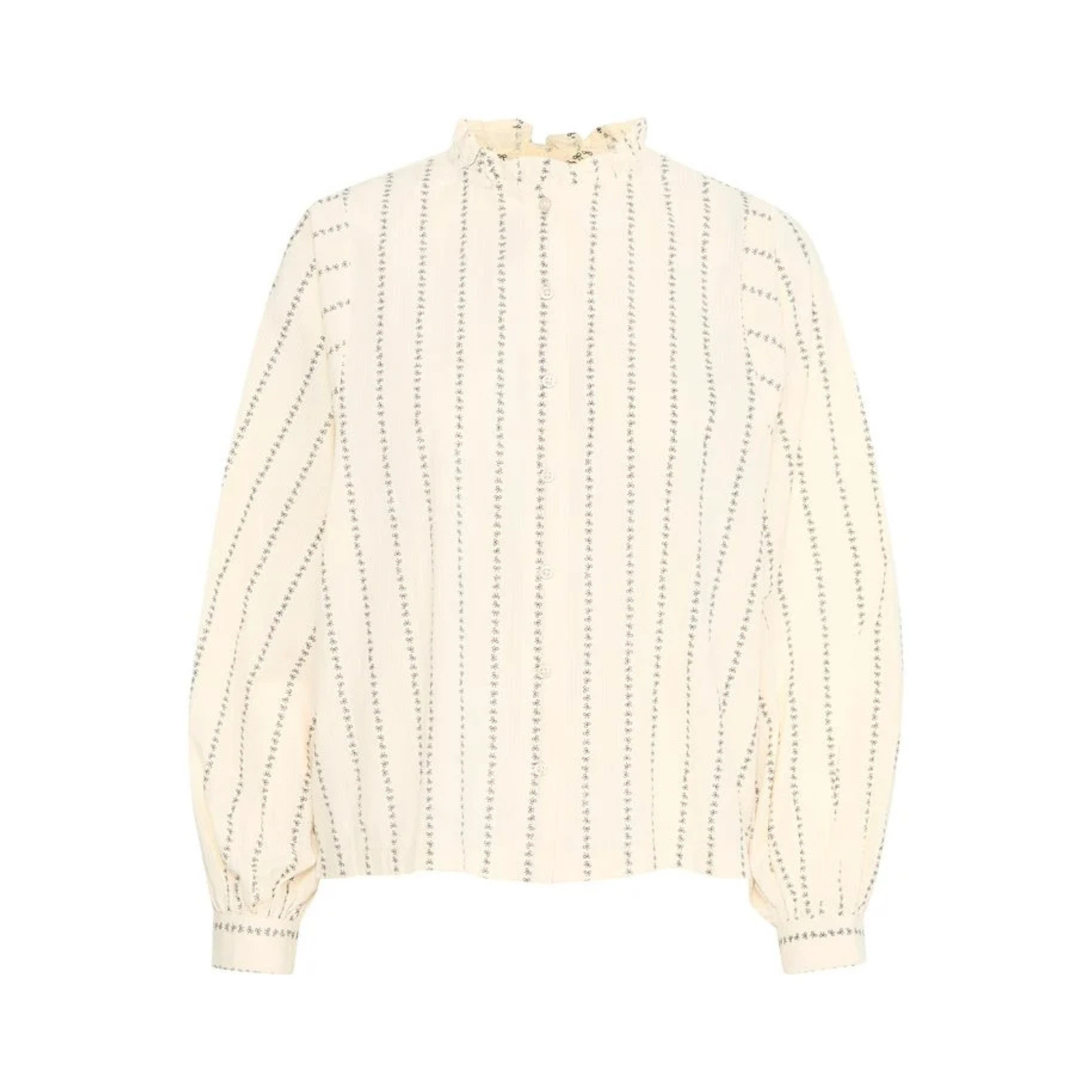 ICHI Sima Blouse — Bow Stripe - Public Mercantile