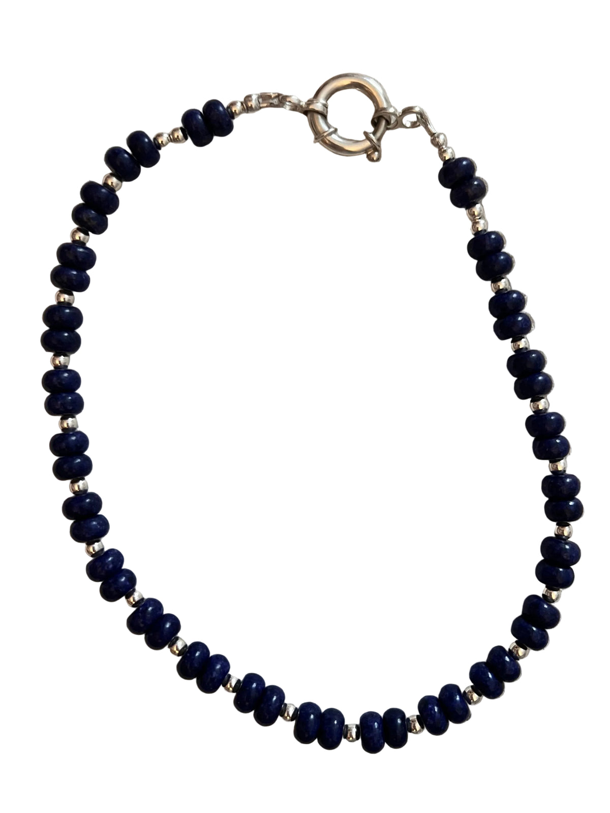 Baroque Pearl Glass and Silver Beads Necklace