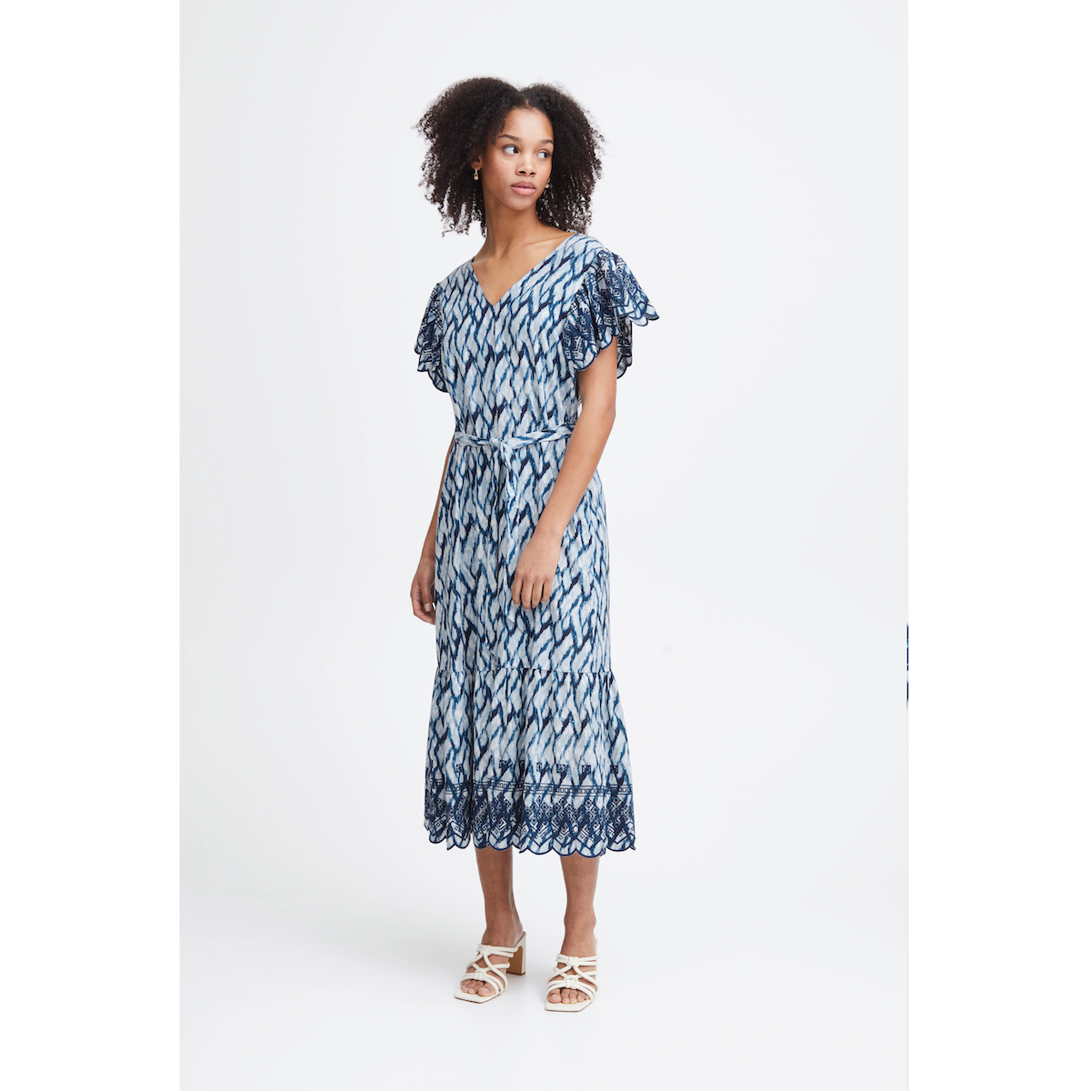 Atelier Rêve Nellio Waterline Print Dress