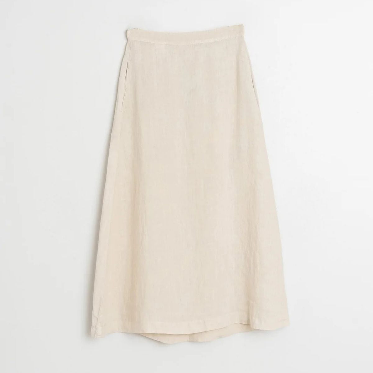 Long Linen Skirt — Stone - Public Mercantile