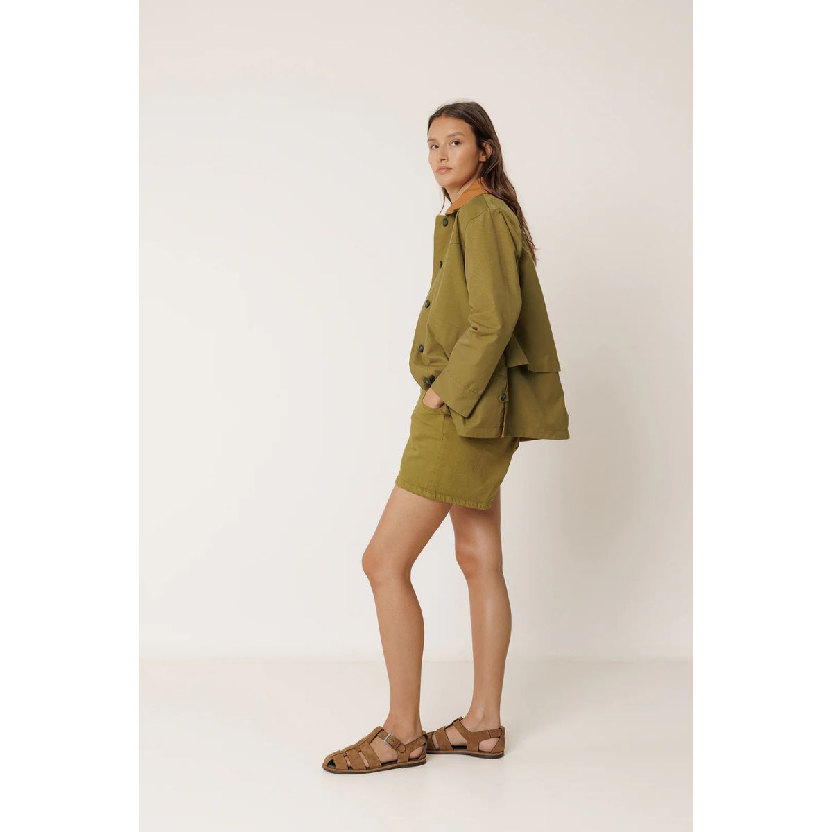 Short Raincoat — Khaki - Public Mercantile
