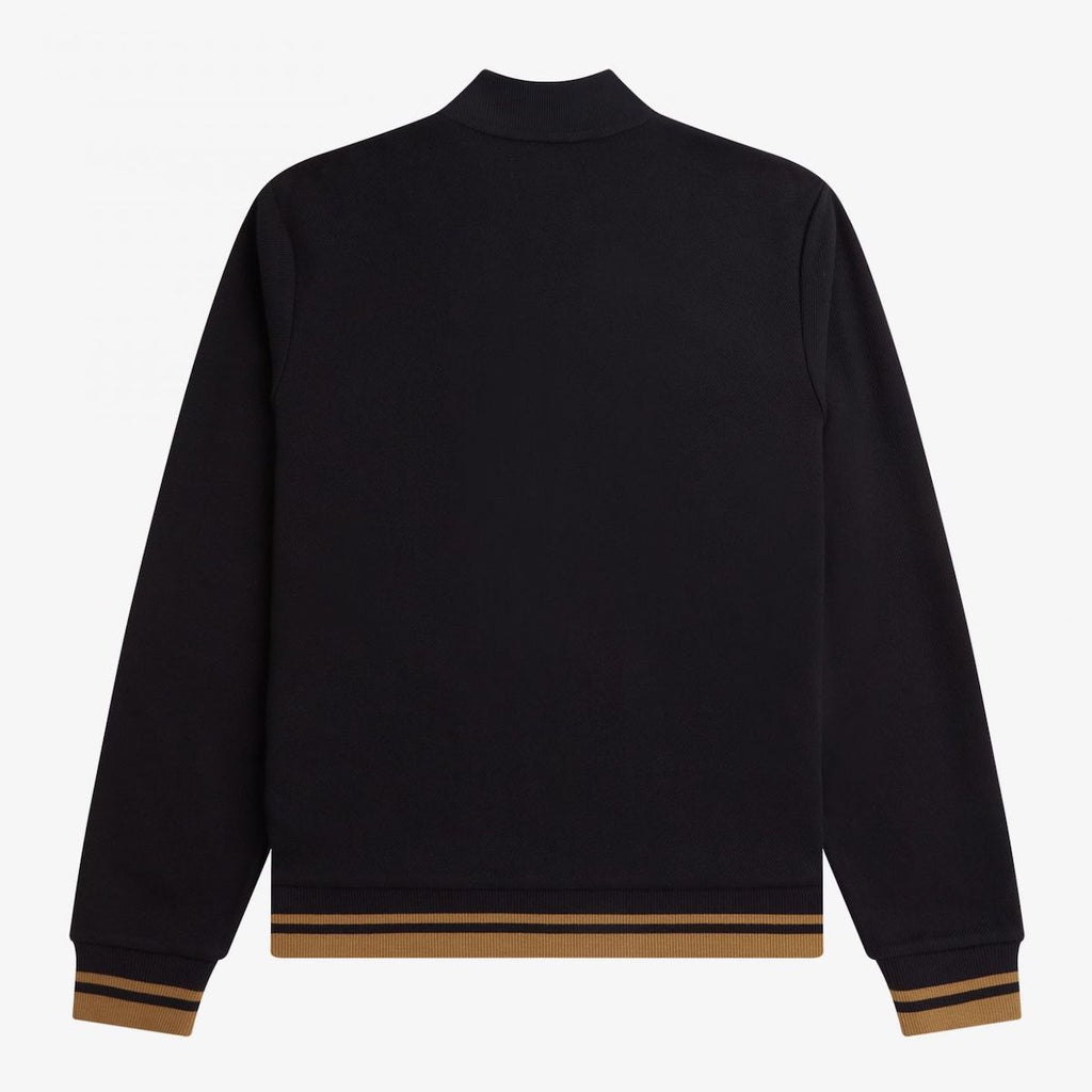 Fred Perry Tipped Detail Track Jacket — Black