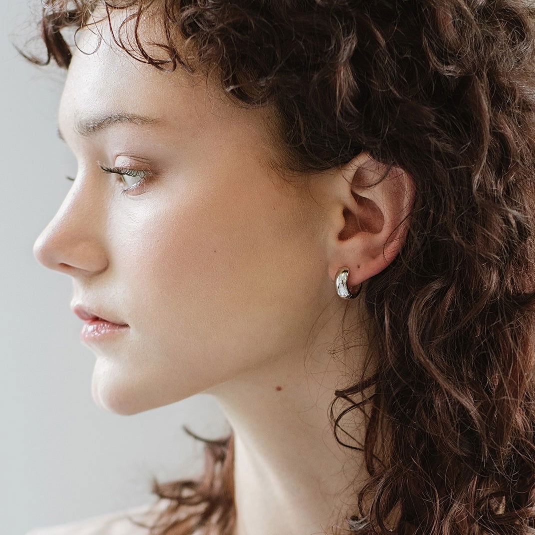 Jane Hoops Silver - Kara Yoo - Public Mercantile
