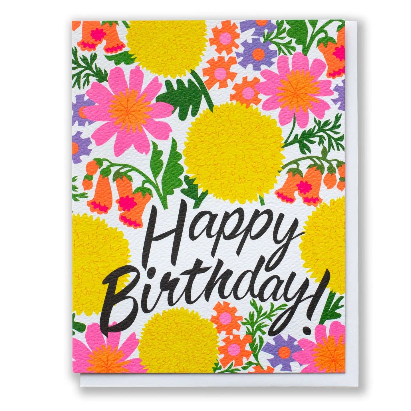 Jazzy Flowers Birthday Card - Public Mercantile