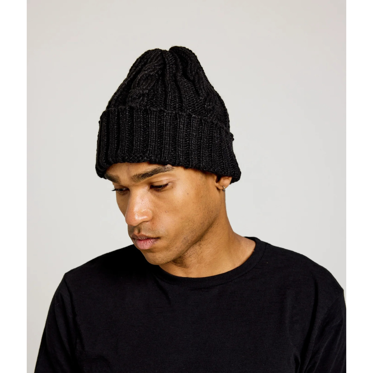 Known Supply Cable Knit Toque - Black