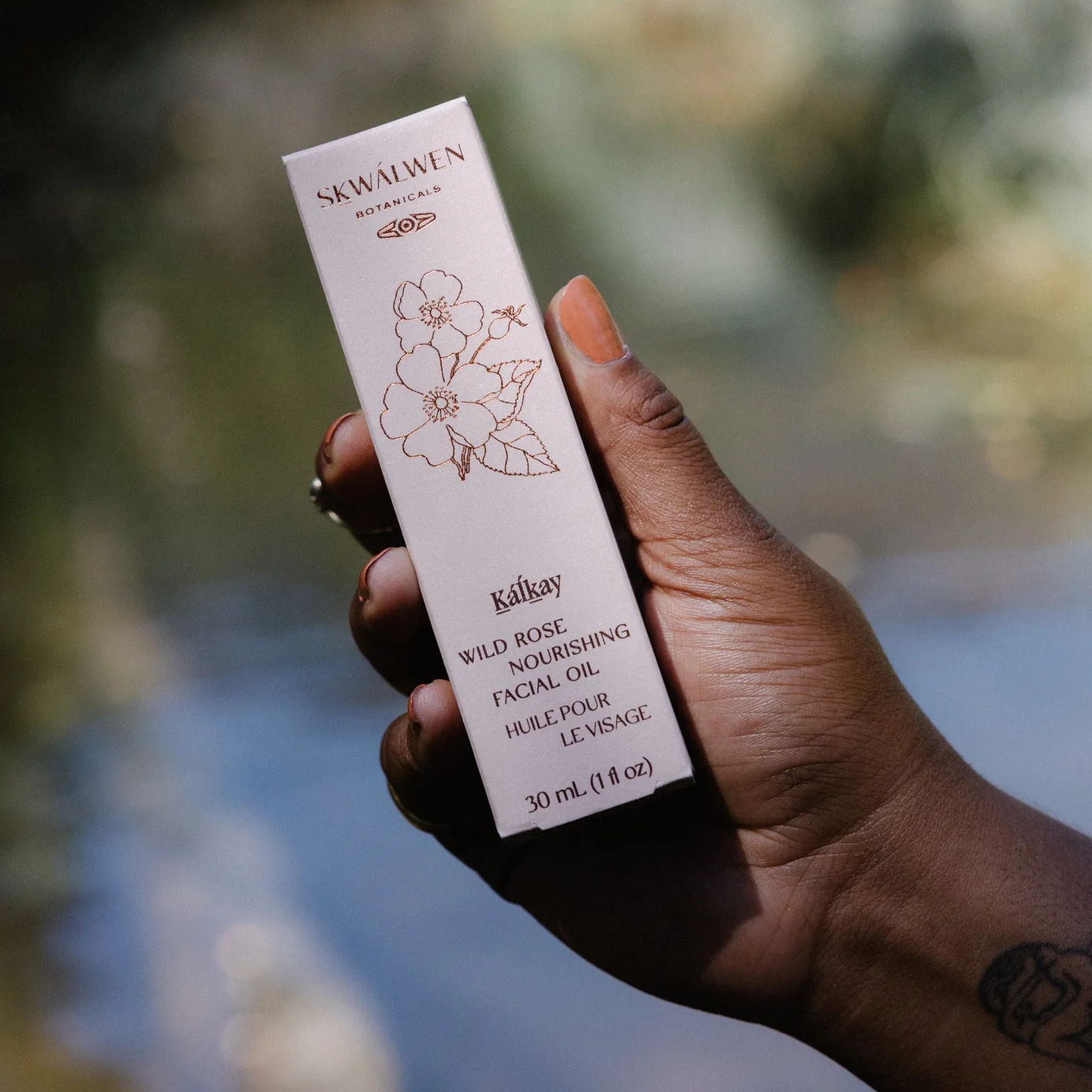 Kalkáy Wild Rose Nourishing Facial Oil — Skwálwen Botanicals - Public Mercantile