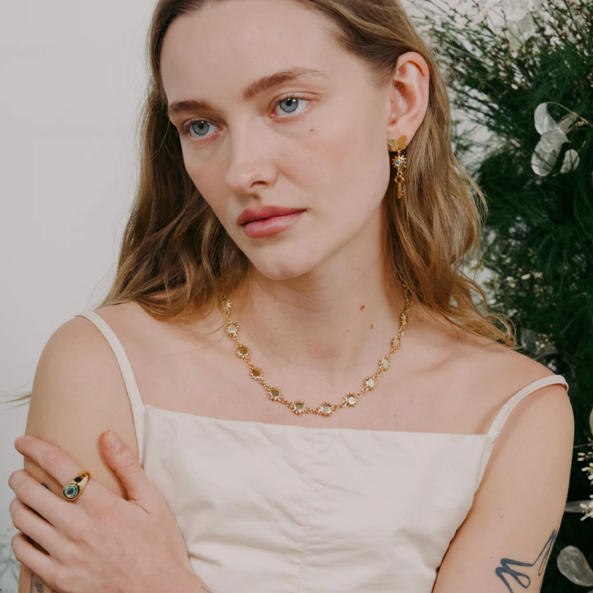Alice Earrings Gold - Kara Yoo - Public Mercantile