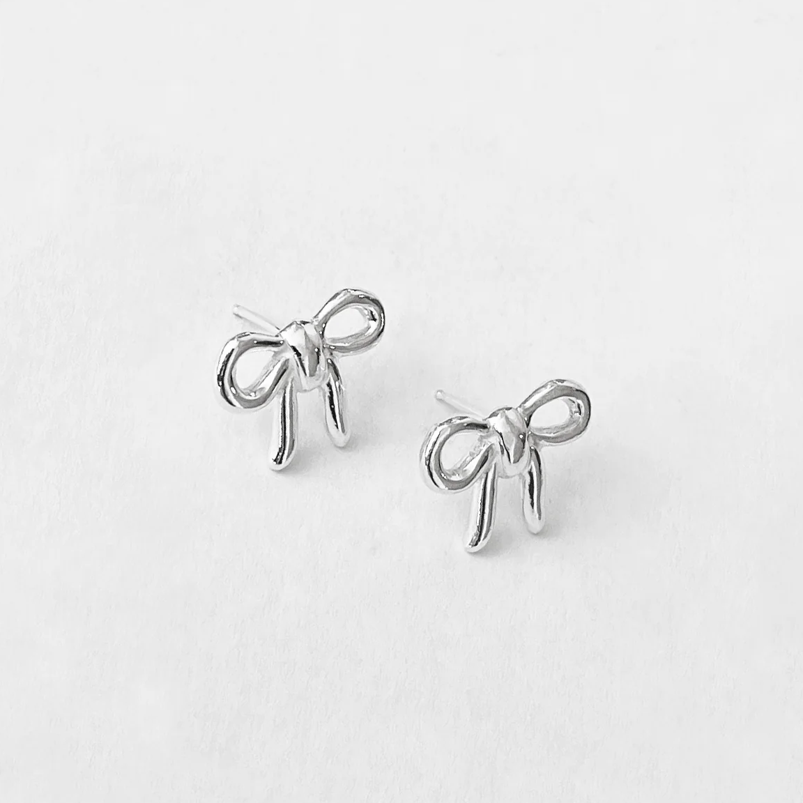 Kara Yoo Maisie Bow Earrings - Silver - Public Mercantile