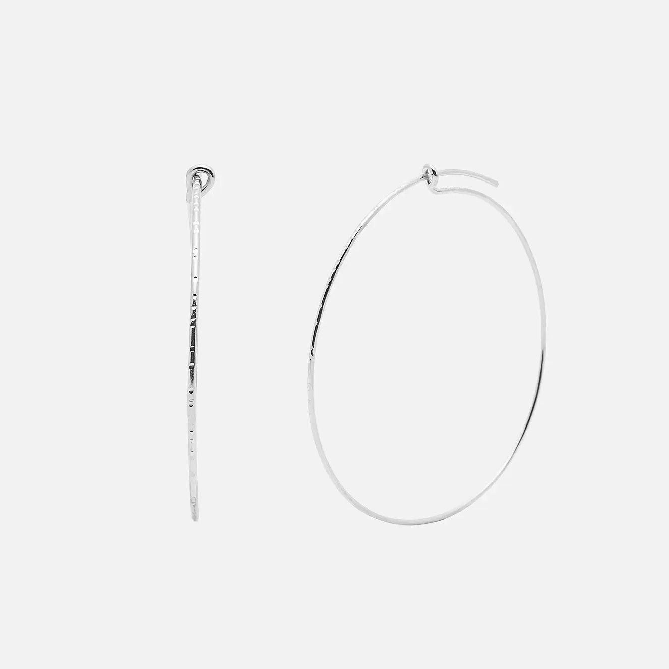 Kara Yoo Pull-Me-Through Large Hoops - Silver - Public Mercantile