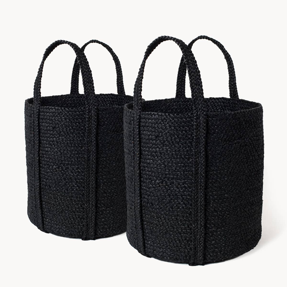 Kata Basket With Handle - Black - Public Mercantile