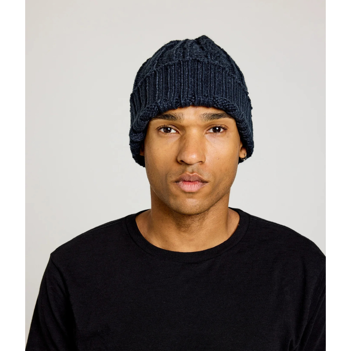 Known Supply Cable Knit Toque - Dark Blue - Public Mercantile