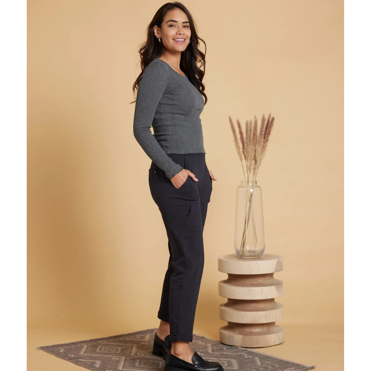 Known Supply Jill Top - Heather Grey - Public Mercantile
