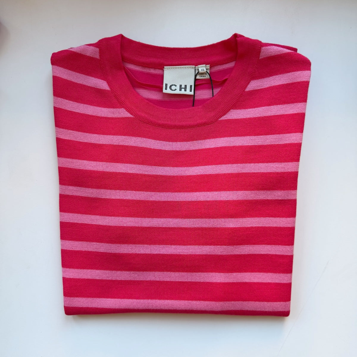 Lulu Striped Pullover Shirt — Pink & Red - Public Mercantile