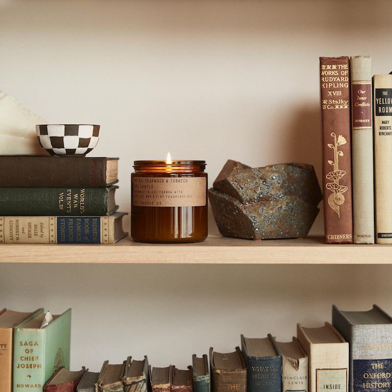Large Teakwood & Tobacco Candle — P.F. Candle - Public Mercantile