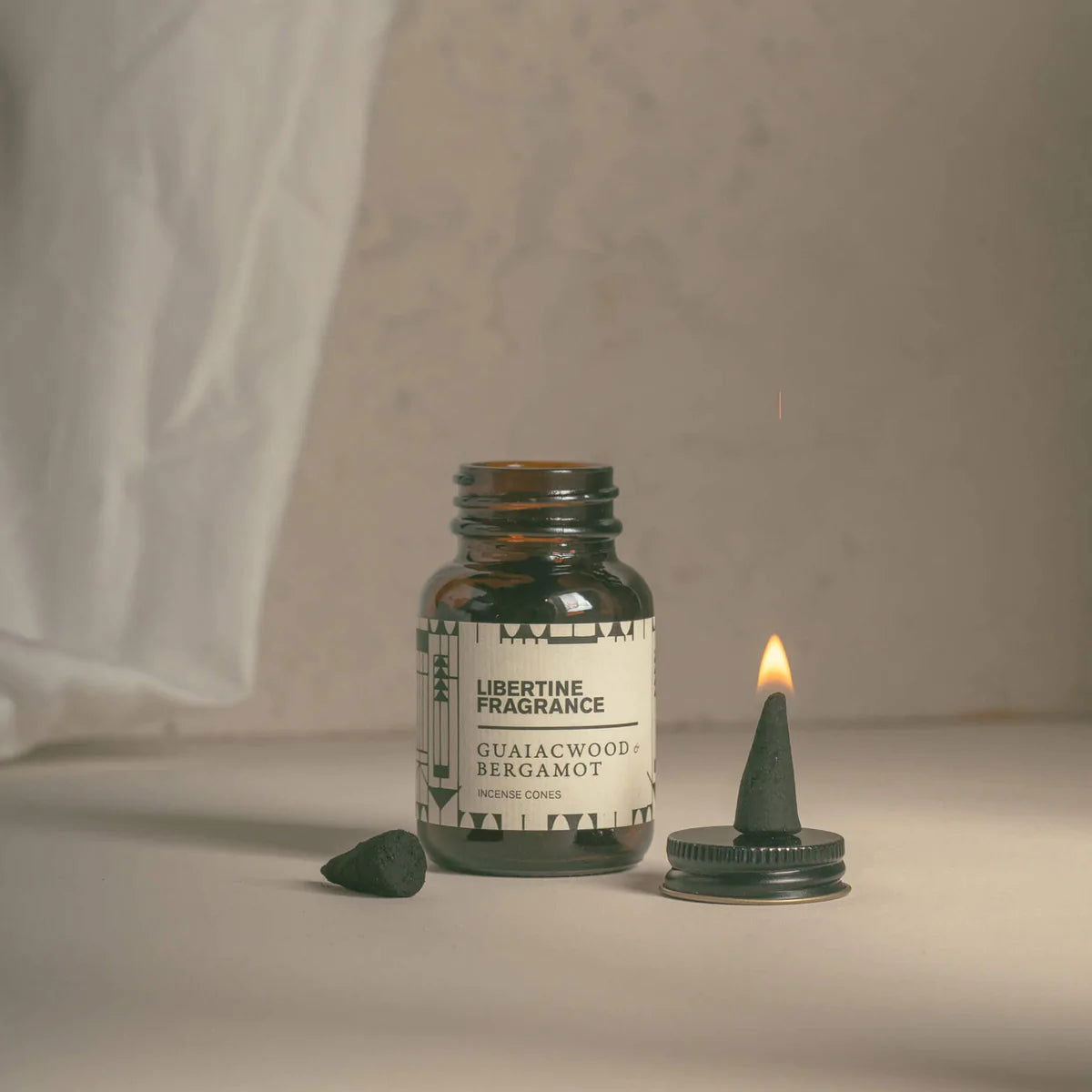 Libertine Incense Cones - Guaiacwood & Bergamot - Public Mercantile