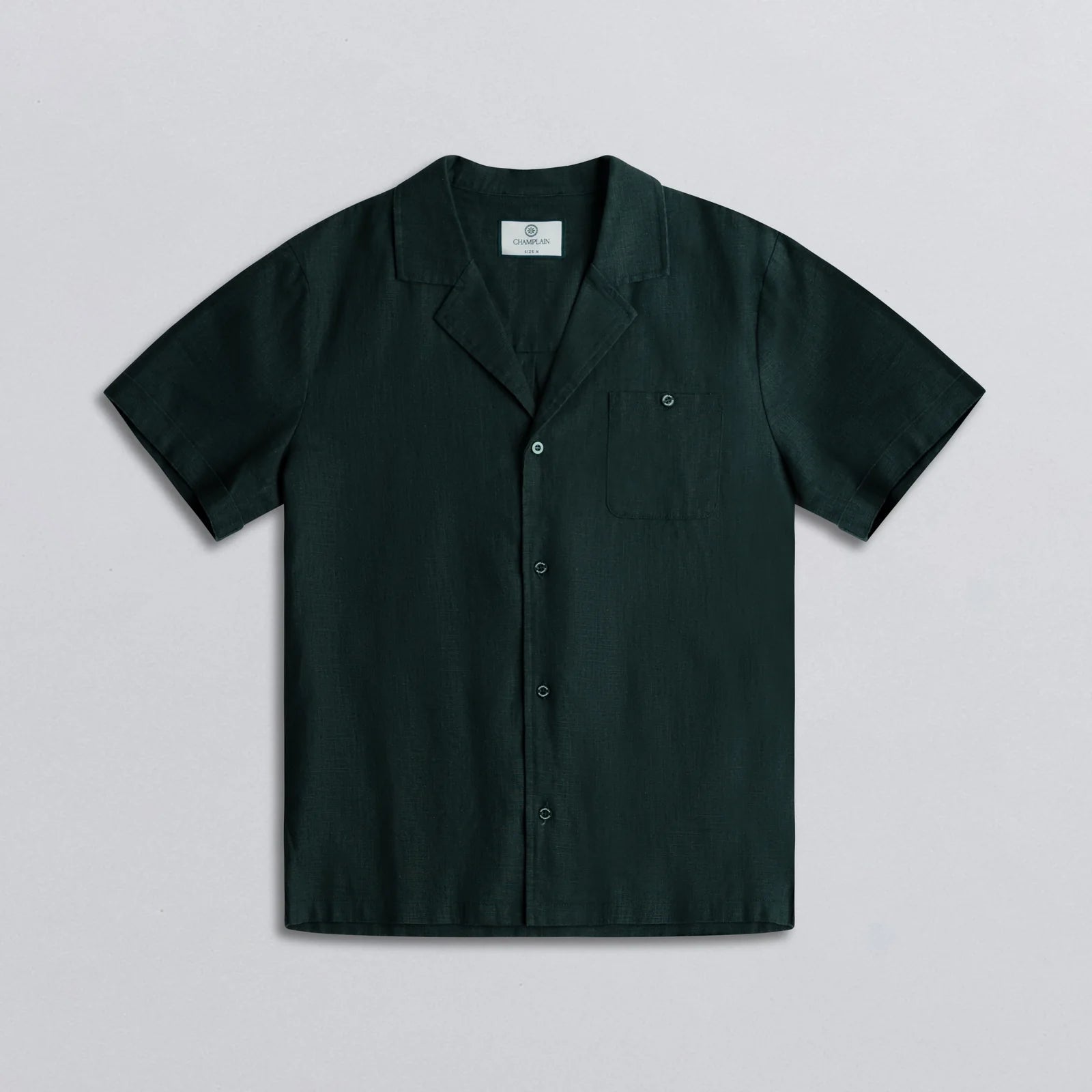 Linen Cuban Shirt - Green — Champlain - Public Mercantile