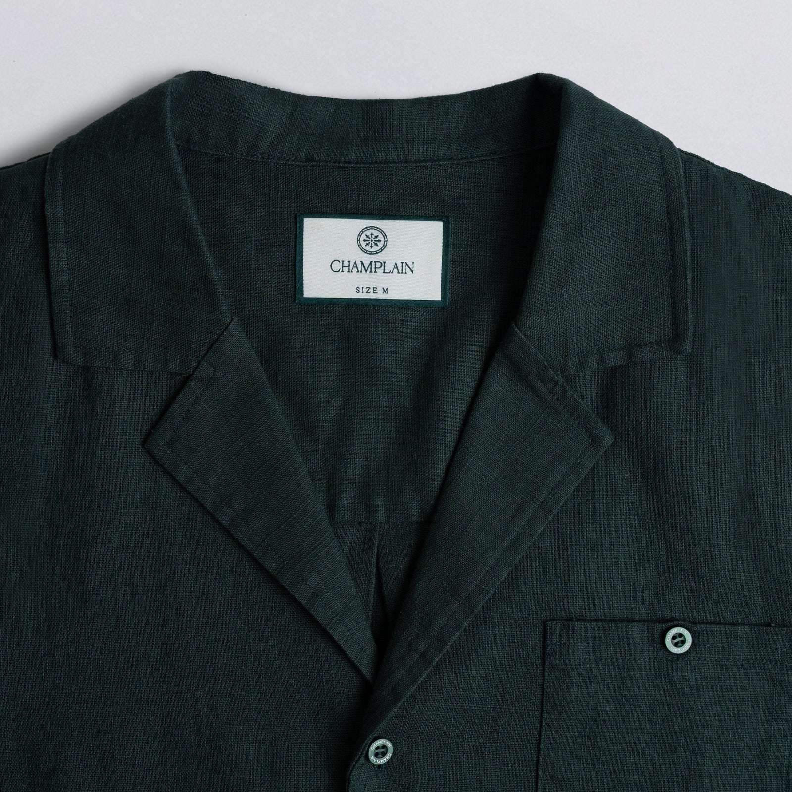 Linen Cuban Shirt - Green — Champlain - Public Mercantile