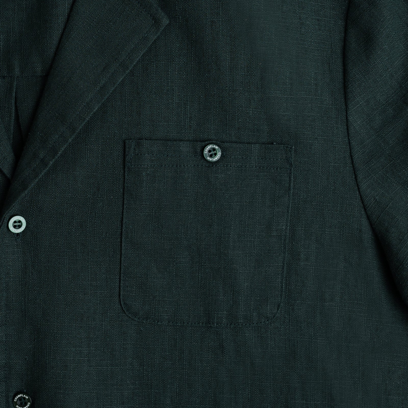 Linen Cuban Shirt - Green — Champlain - Public Mercantile