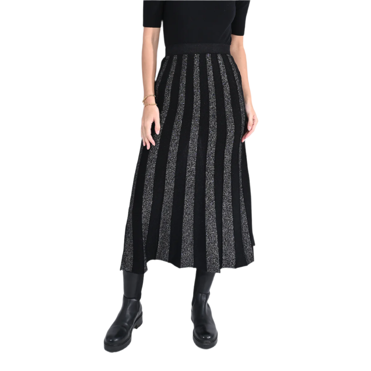 Long Jersey Skirt — Black - Public Mercantile