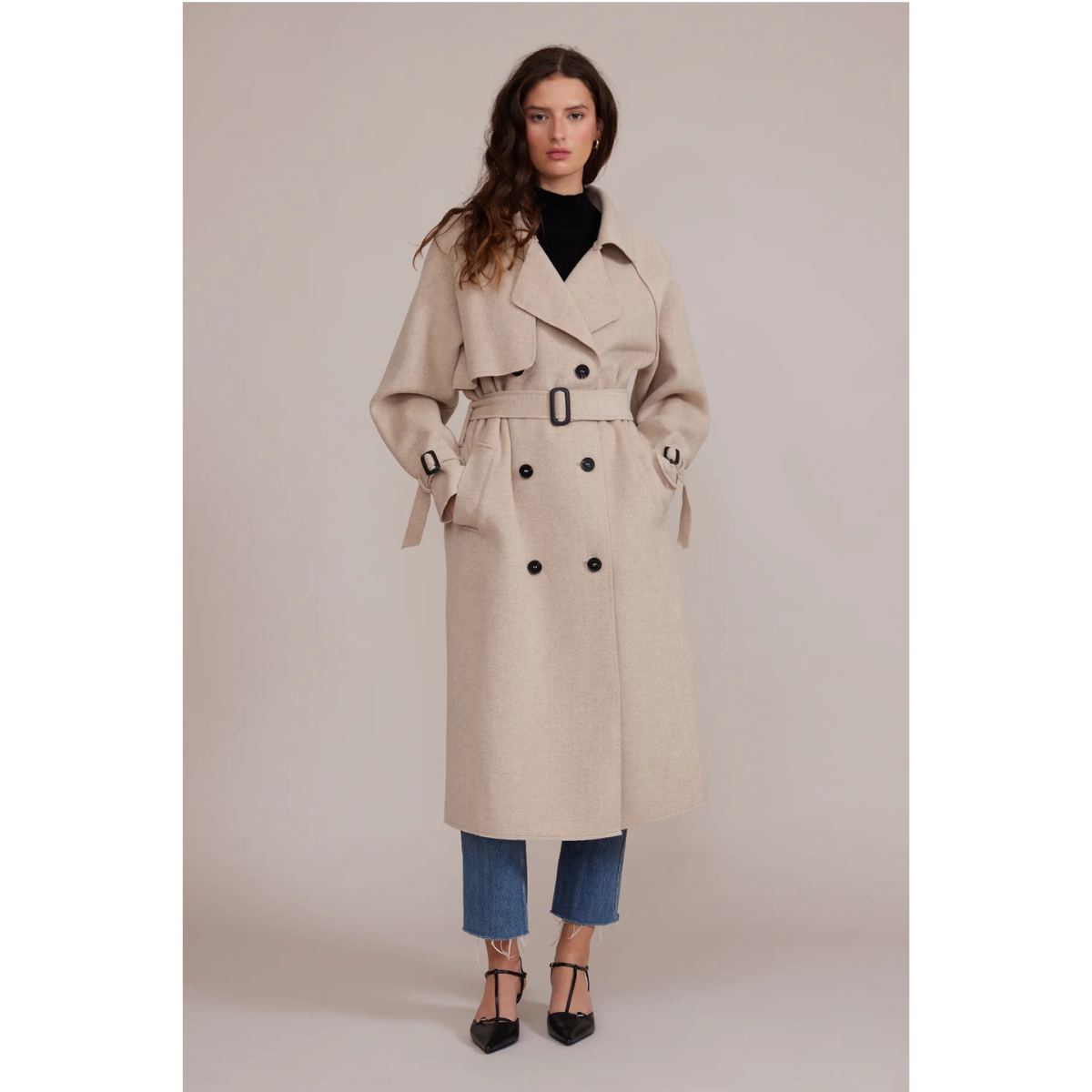 Lucy Paris Klaus Trench Coat — Beige - Public Mercantile