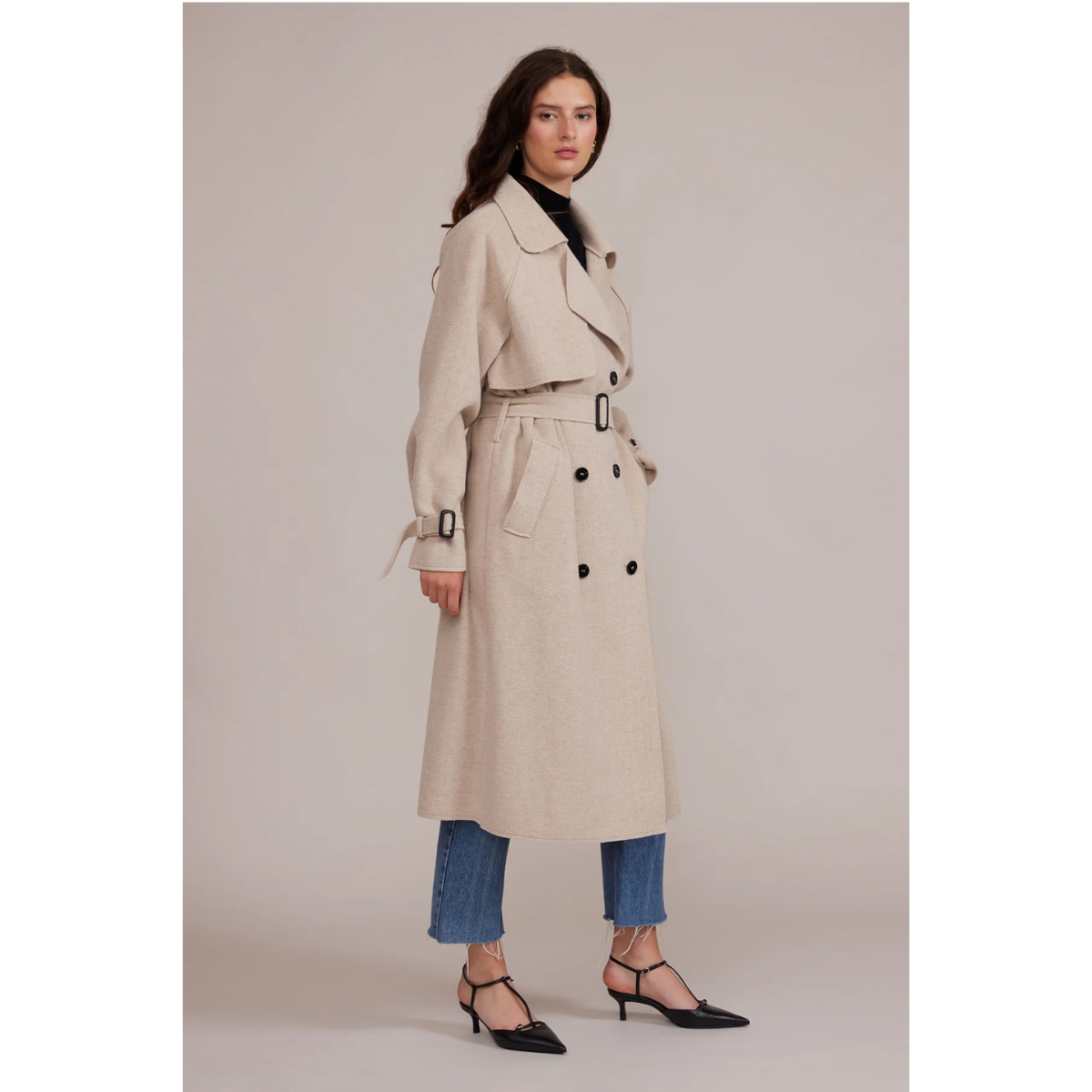 Lucy Paris Klaus Trench Coat — Beige - Public Mercantile