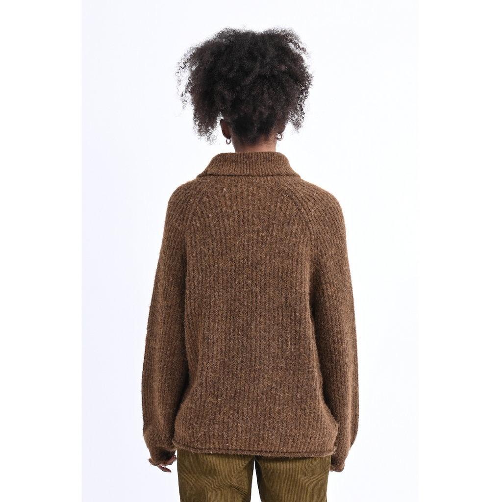 Chunky Turtleneck Sweater — Khaki