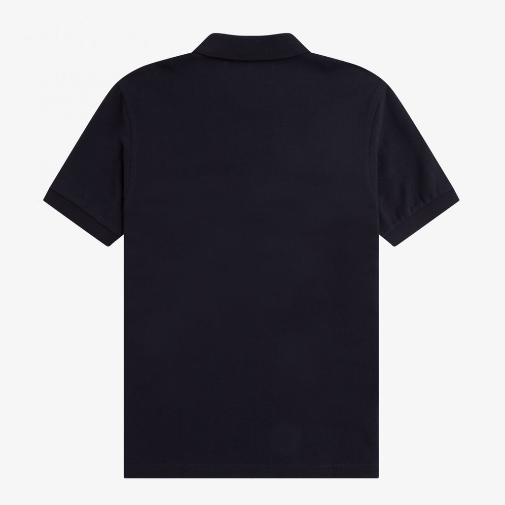 Fred Perry Tennis Shirt — Navy/Dark Caramel