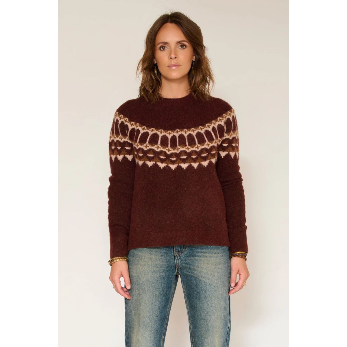 Kiry Wool Sweater — Burgandy