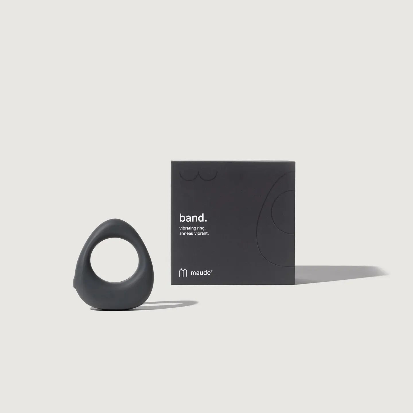 maude Band Vibrating Ring — Charcoal