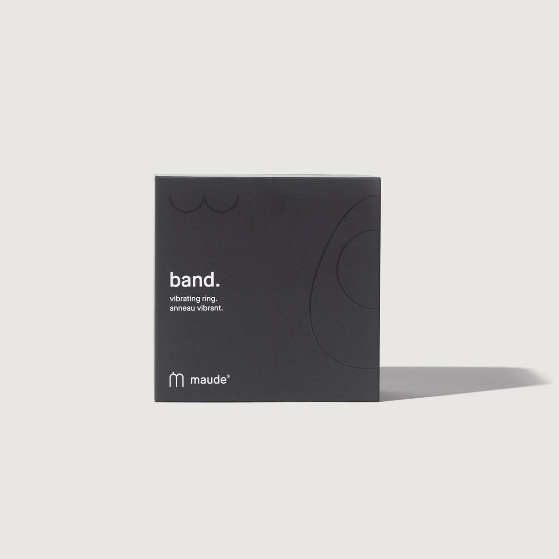 maude Band Vibrating Ring — Charcoal