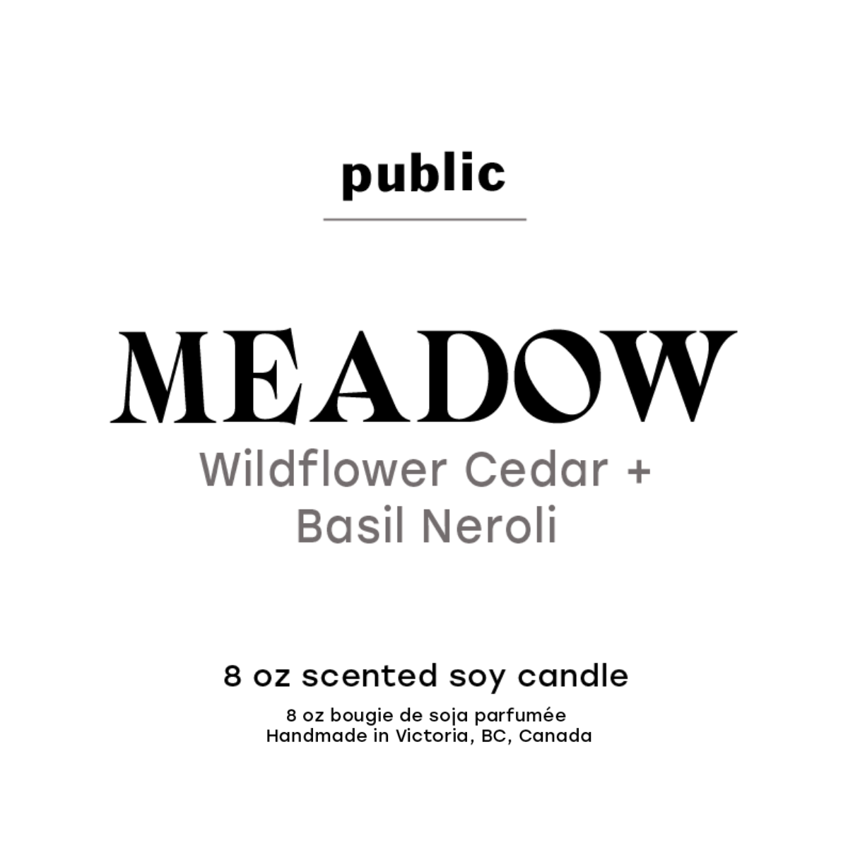 Meadow Soy Candle — Public