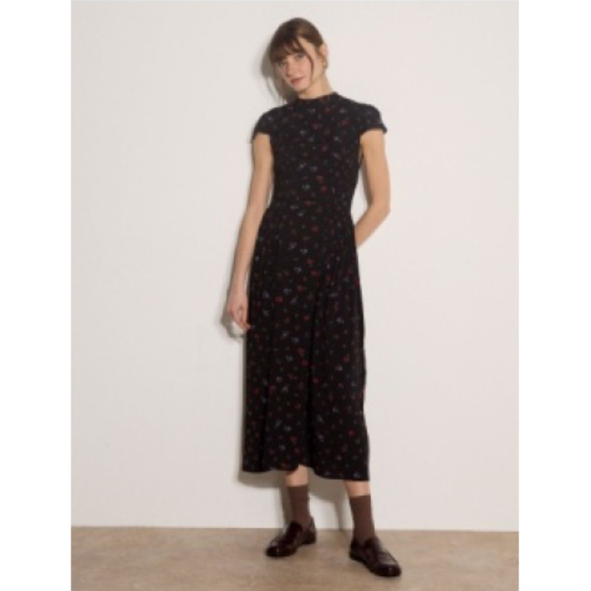 Mini Floral Vintage Dress — Black - Public Mercantile