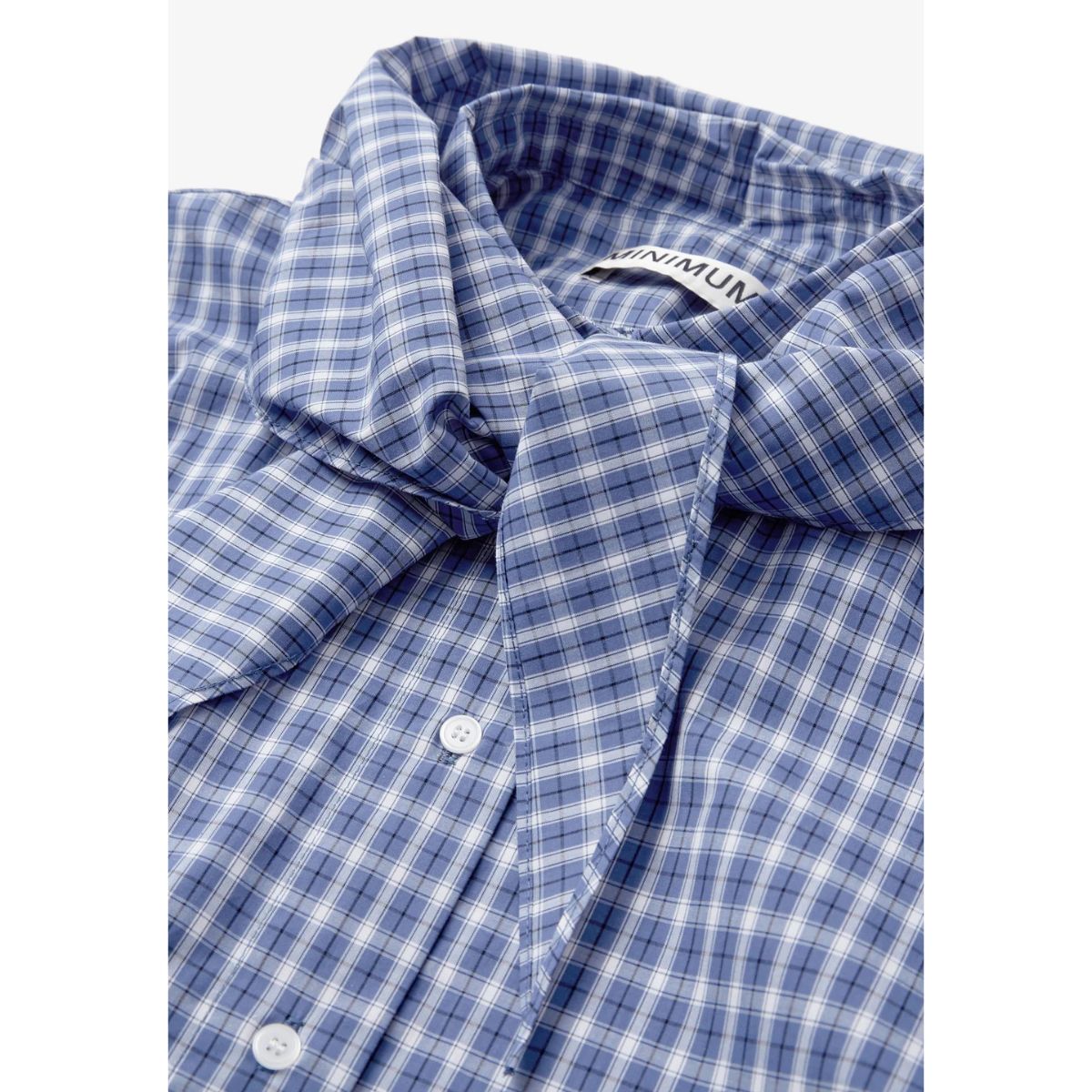 Minimum Harper Checked Shirt — Insignia Blue - Public Mercantile