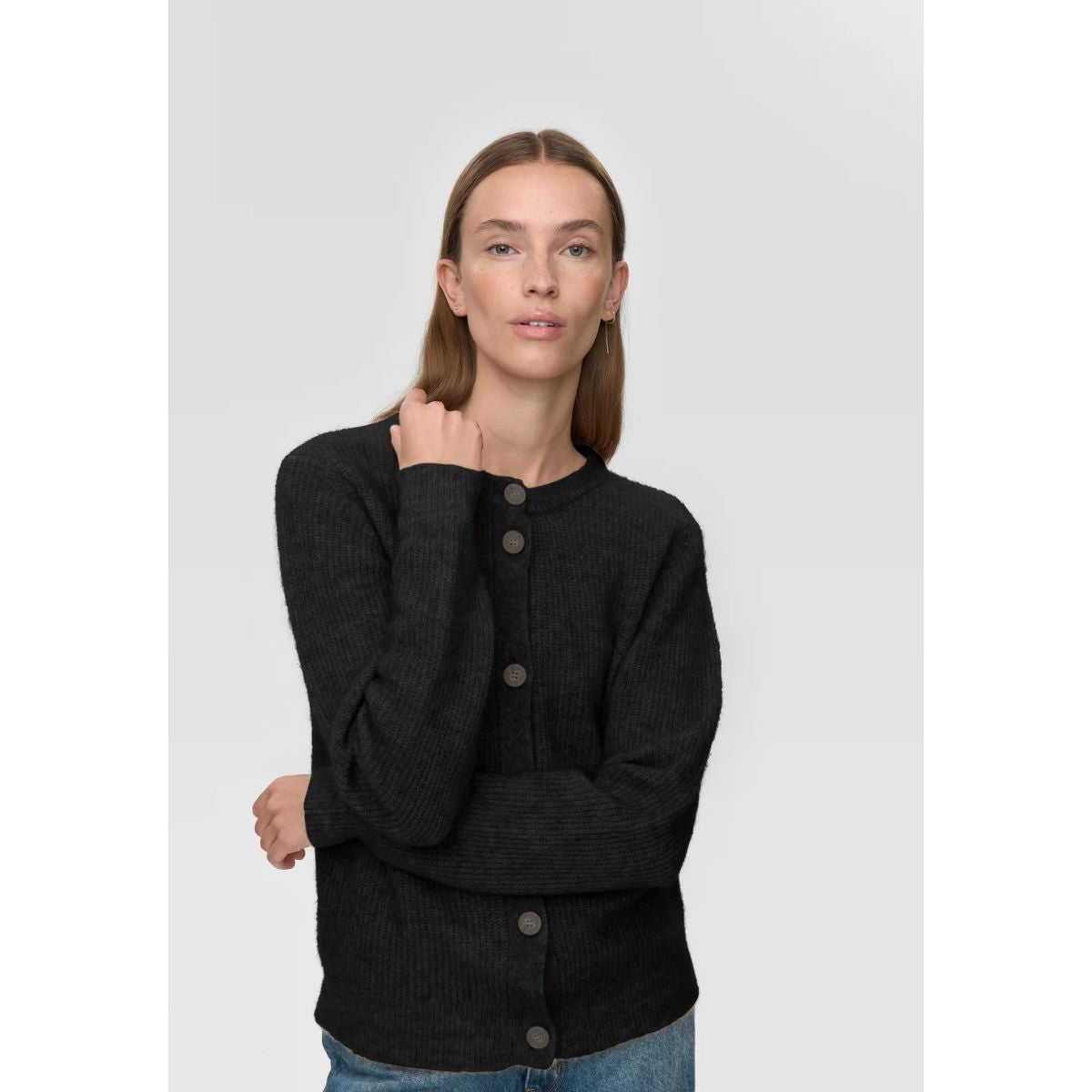 Minimum Kora Mohair Cardigan — Black - Public Mercantile