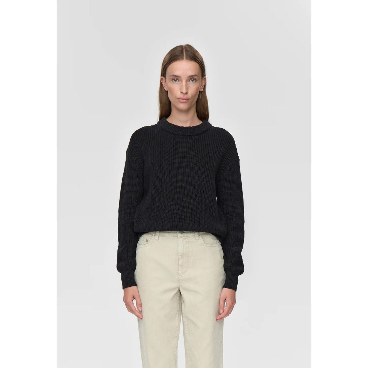 Minimum Mikayla Organic Cotton Jumper — Black - Public Mercantile