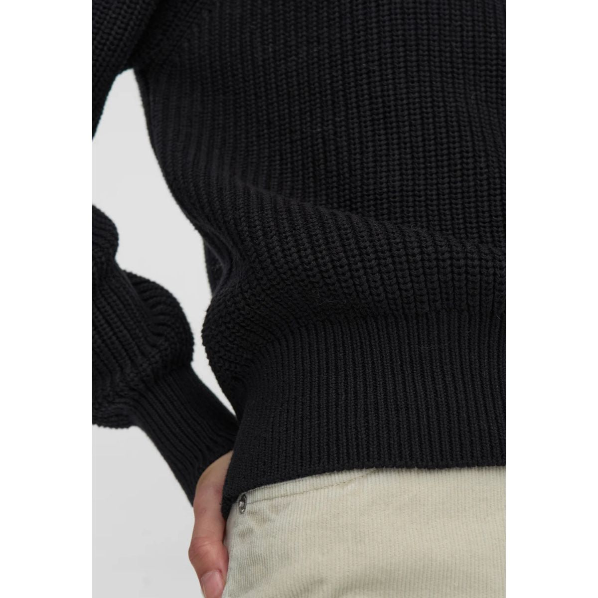 Minimum Mikayla Organic Cotton Jumper — Black - Public Mercantile