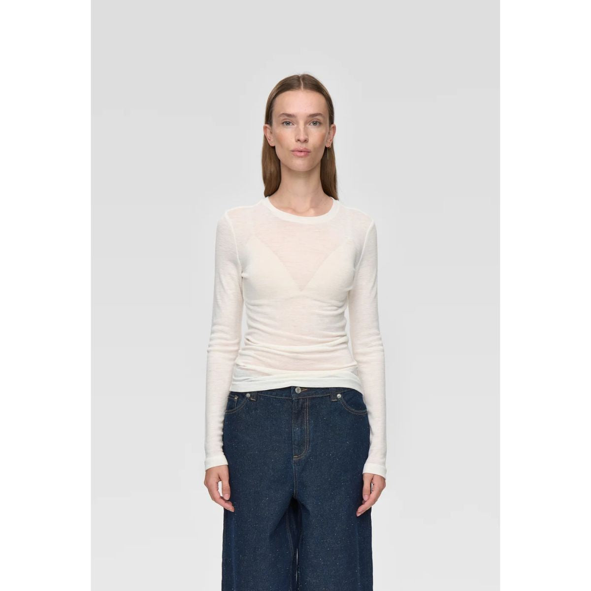 Minimum Natasha Merino Wool Jumper — Coco Milk - Public Mercantile