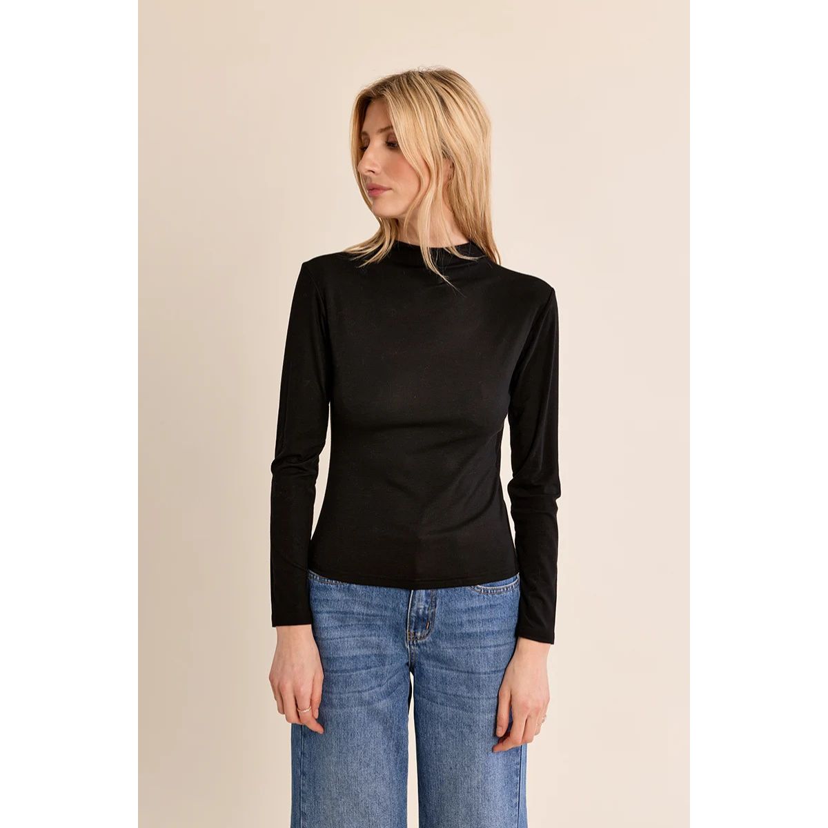 Slim Fit Under Shirt — Black - Public Mercantile