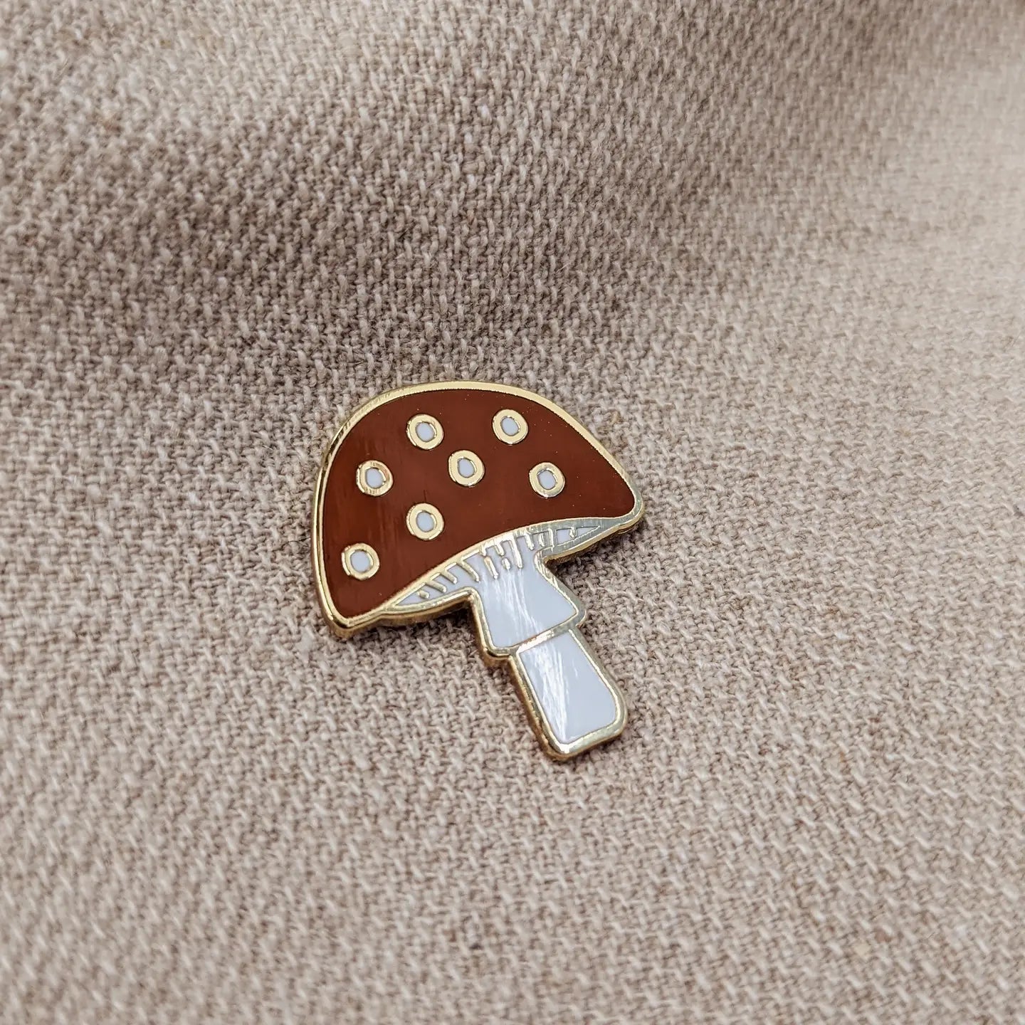 Mushroom Enamel Pin - Public Mercantile